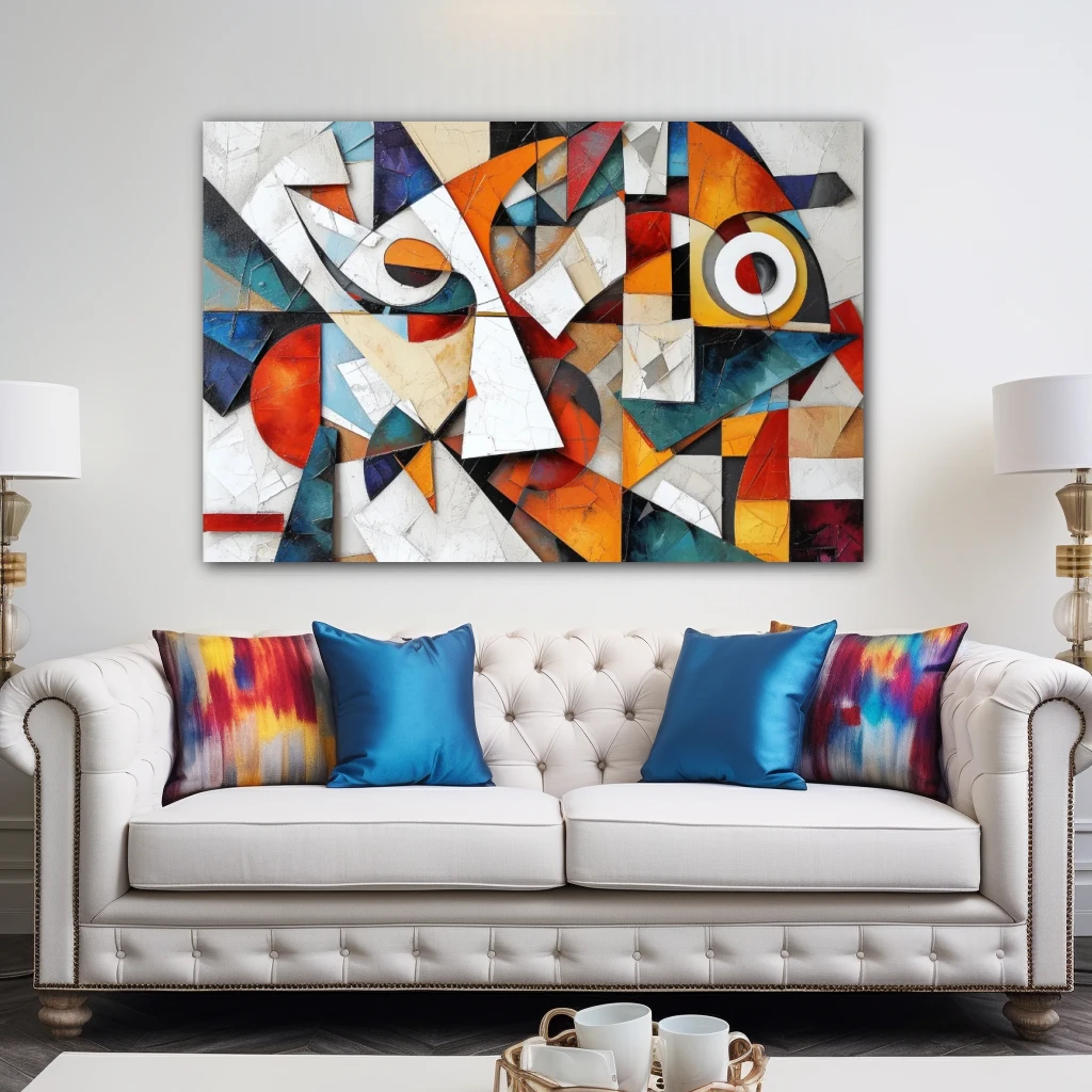 Abstract painting in modern and colorful design.