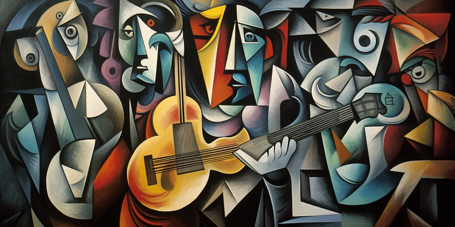 Artwork inspired by the Cubist artistic movement