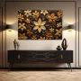 Wall Art titled: The Treasure of Luck in a Horizontal format with: and Brown Colors; Decoration the Sideboard wall