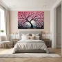 Cuadro Matices del cerezo primaveral en Habitación dormitorio