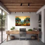 Wall Art titled: Citrus in the Sun in a Horizontal format with: Yellow, Orange, Green, and Vivid Colors; Decoration the Quinchos wall