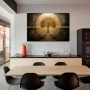 Wall Art titled: Eternal Roots in a Horizontal format with: Golden, and Brown Colors; Decoration the Kitchen wall