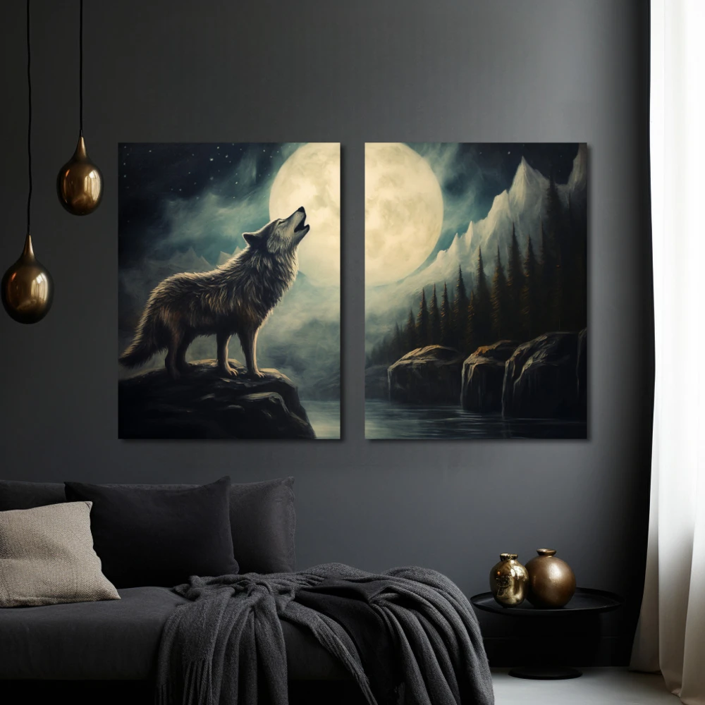 Wall Art titled: Omen of Dawn in a Horizontal format with: white, Grey, and Monochromatic Colors; Decoration the Black Walls wall