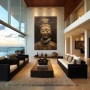 Wall Art titled: Terracotta Specter in a Vertical format with: Golden, and Brown Colors; Decoration the Living Room wall