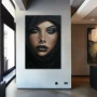 Wall Art titled: Cosmic Gaze in a Vertical format with: and Black Colors; Decoration the Entryway wall