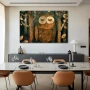 Wall Art titled: Guardian of Your Dreams in a Horizontal format with: Grey, and Brown Colors; Decoration the Living Room wall