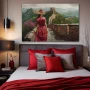 Cuadro Vestigios de Crimson Travel en Habitación dormitorio