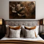 Wall Art titled: Copper Whispers in a Horizontal format with: Brown, and Monochromatic Colors; Decoration the Bedroom wall