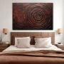 Wall Art titled: Whirlwind of Emotions in a Horizontal format with: and Monochromatic Colors; Decoration the Bedroom wall