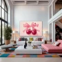 Cuadro Dulce Tentación en formato horizontal con colores Rosa, Pastel; Decorando pared de Salón comedor