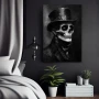 Wall Art titled: Knight of the Infinite in a Vertical format with: and Black and White Colors; Decoration the Bedroom wall