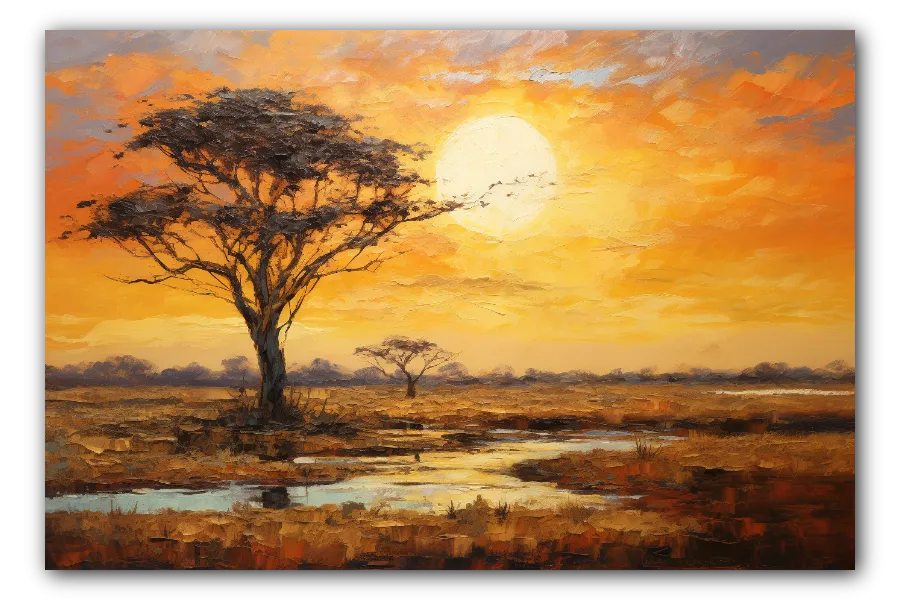 Sunset in the Savannah artwork