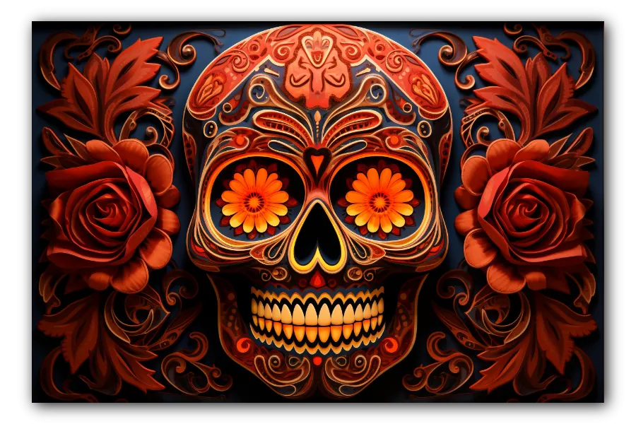 Red Sugar Skull artwork
