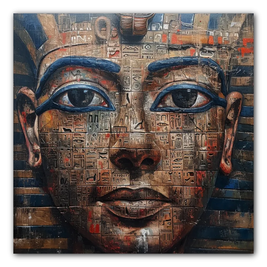 Cuadro titulado: El Faraón Codificado