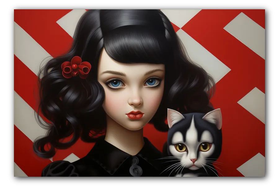 The Lady and the Feline artwork