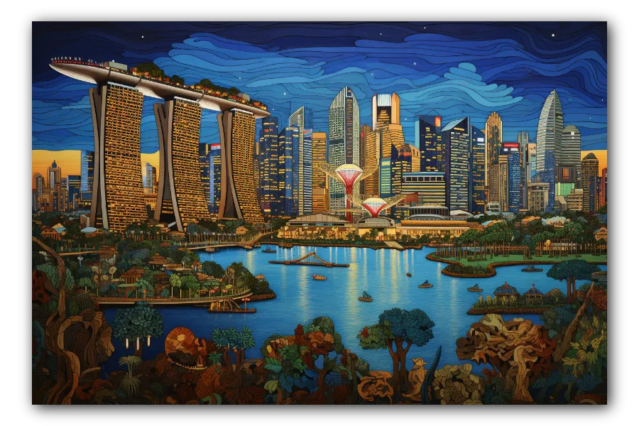 Majulah Singapura artwork