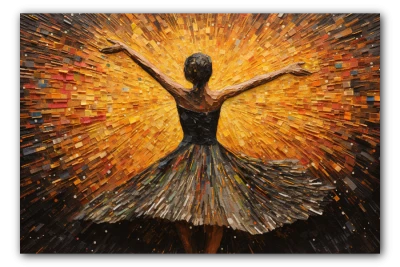 Artwork titled:  Dance with Passion and Freedom