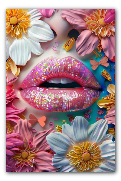 Artwork titled: Kiss in Secret Garden