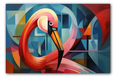 Wall Art Espejismo de Flamingo