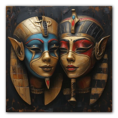 Cuadro Titulado: Las Máscaras de Hathor