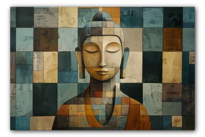 Cuadro Titulado: Meditación a Mosaico