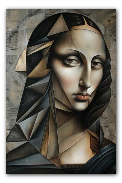 Artwork titled:  Cubist Mona