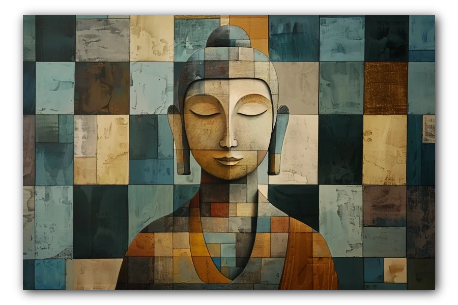 Cuadro titulado: Meditación a Mosaico