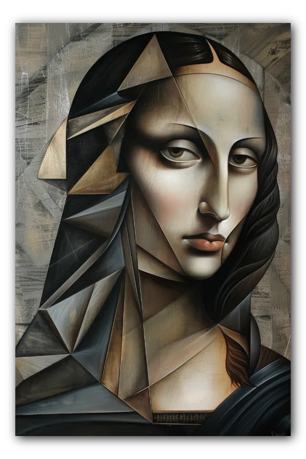 Cuadro titulado: Mona Cubista