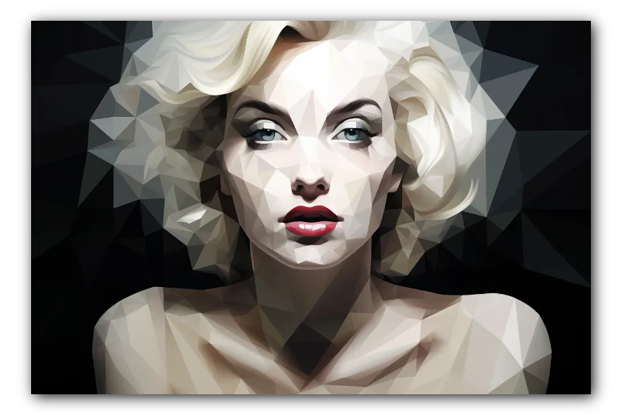 Polygons of Marilyn artwork