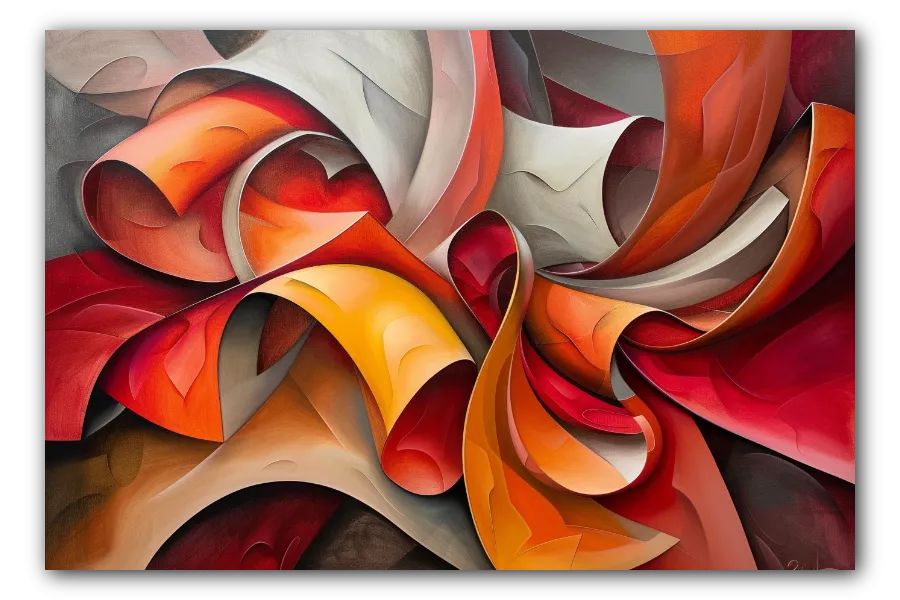 Abstract Curls of Passion artwork