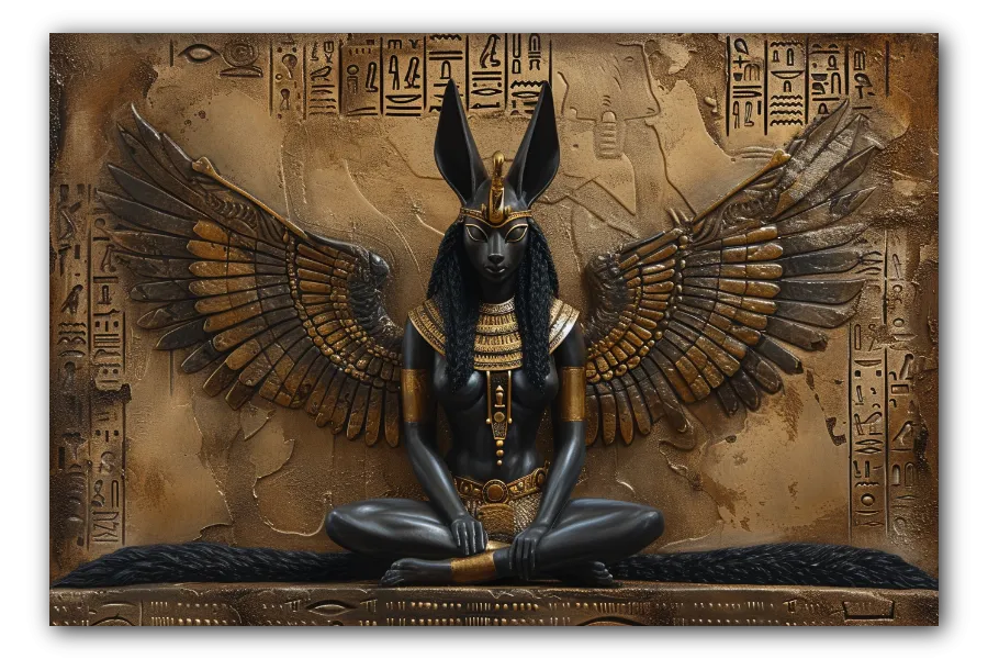 Cuadro titulado: Silencio de Anubis