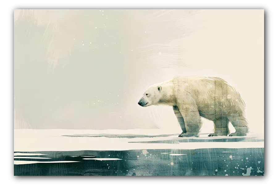 Cuadro titulado: Silueta Polar