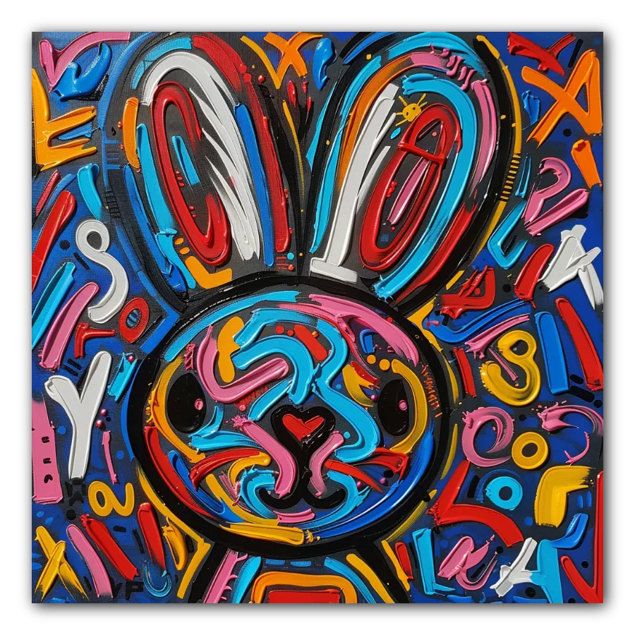 Cuadro titulado: the magic rabbit