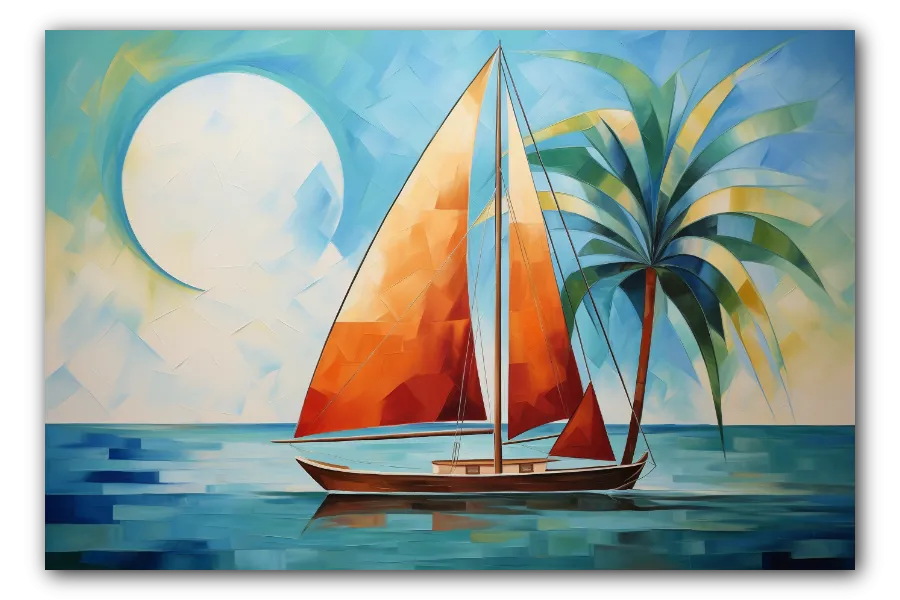 Orange Sail, Blue Sea artwork
