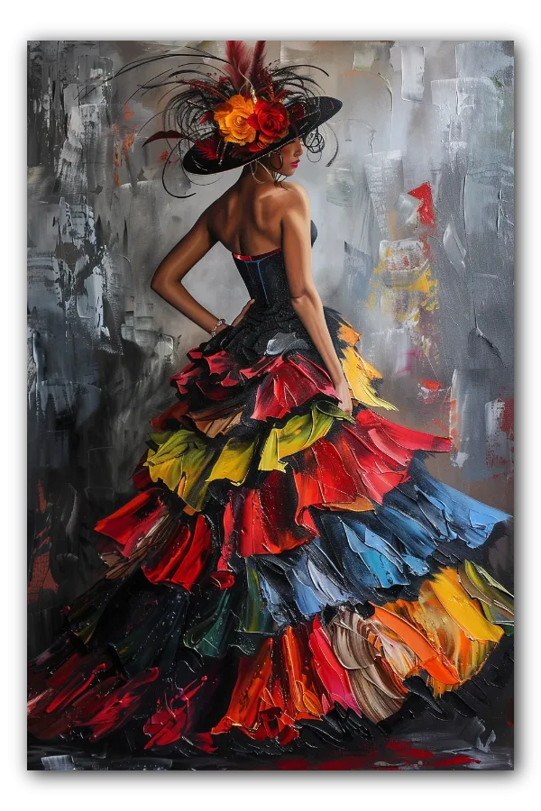Fiery Colors Dress artwork
